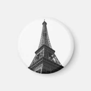 Black & White Eiffel Tower Paris Europa Reisen Magnet