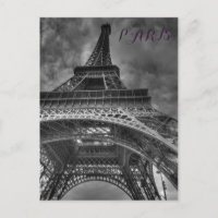 Black & White Eiffel Tower Paris Europa Reisen