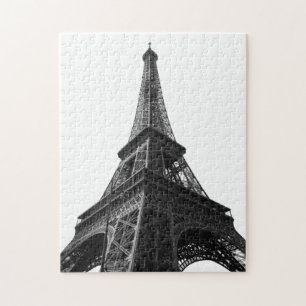 Black & White Eiffel Tower Paris Europa Reisen Puzzle