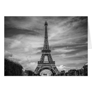 Black & White Eiffel Tower Paris Frankreich