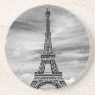 Black & White Eiffel Tower Paris Frankreich Untersetzer