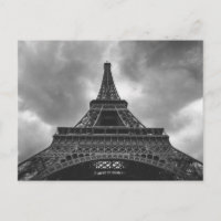 Black & White Eiffel Tower Paris Französisch Reise