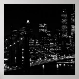 Black & White Einzigartiges New Yorker Poster Prin