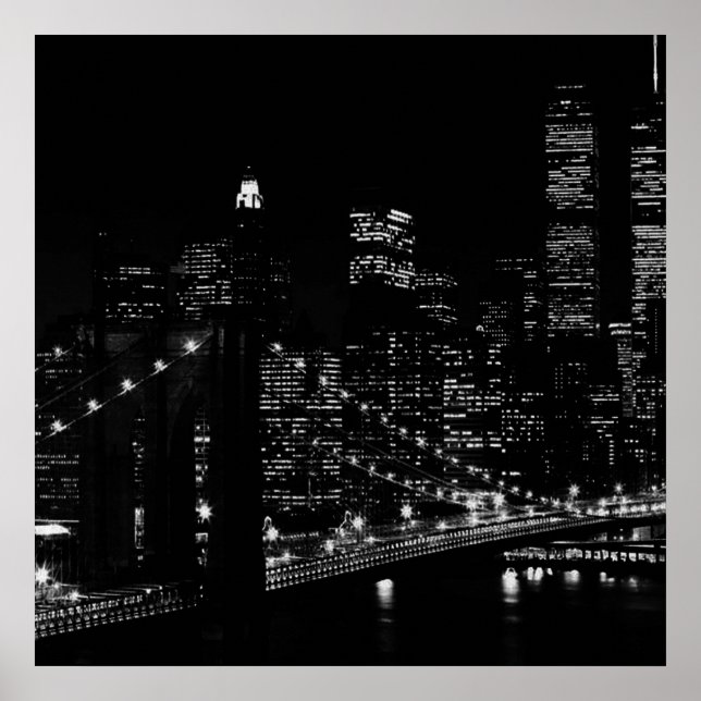 Black & White Einzigartiges New Yorker Poster Prin (Vorne)