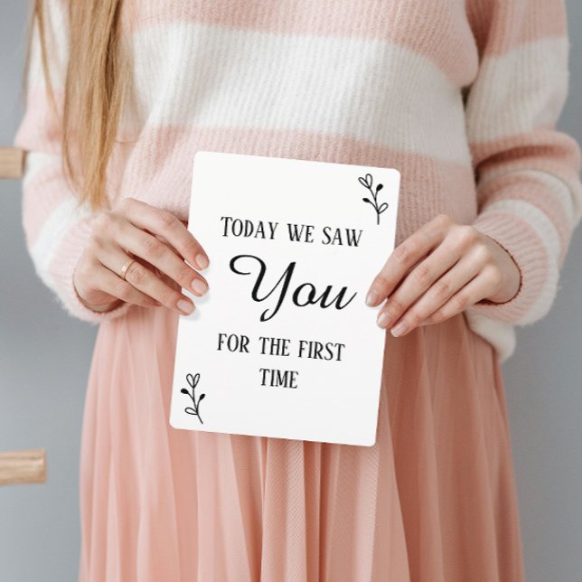 Black & White First Ultrasound & Heartbeat Zeichen (Von Creator hochgeladen)