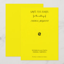 Black & White Floral Line Art – Clipart Design Save The Date