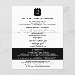Black & White Fundraiser Flyer
