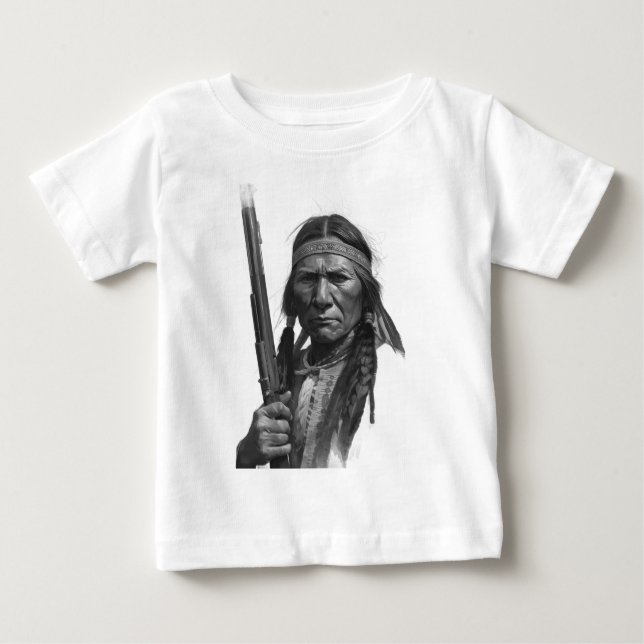 Black & White Geronimo Baby T-shirt (Vorderseite)