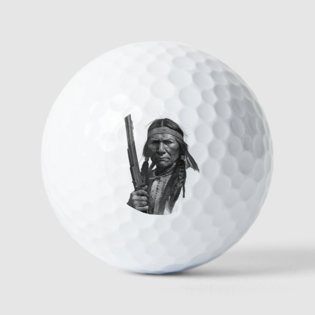 Black & White Geronimo Golfball (Vorderseite)