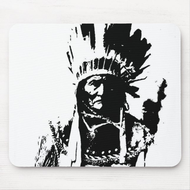 Black & White Geronimo Mousepad (Vorne)