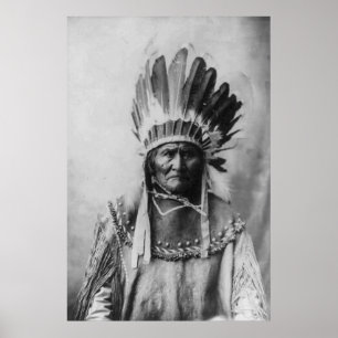 Black & White Geronimo Poster History Fotografie