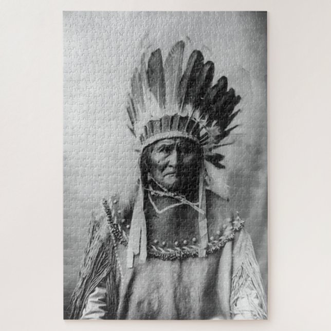 Black & White Geronimo Puzzle (Vertikal)