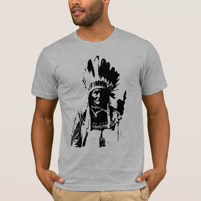 Black & White Geronimo  T-Shirt (Vorderseite)