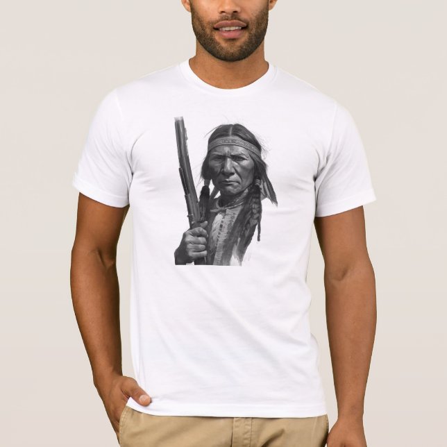 Black & White Geronimo T-Shirt (Vorderseite)