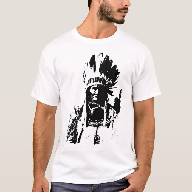 Black & White Geronimo T-Shirt (Vorderseite)