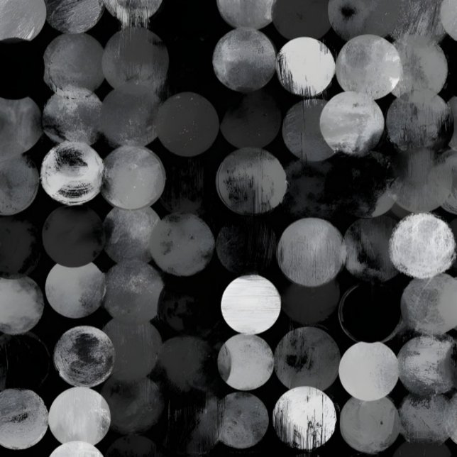 Black White ghotic Dot Pattern Aesthetic iPhone Hülle (Von Creator hochgeladen)