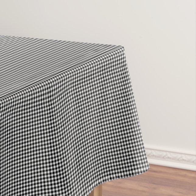 Black-White Gingham-52x70 COTTON TABLECLOTH Tischdecke (Beispiel)