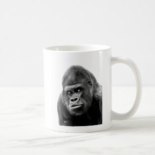 Black White Gorilla Kaffeetasse