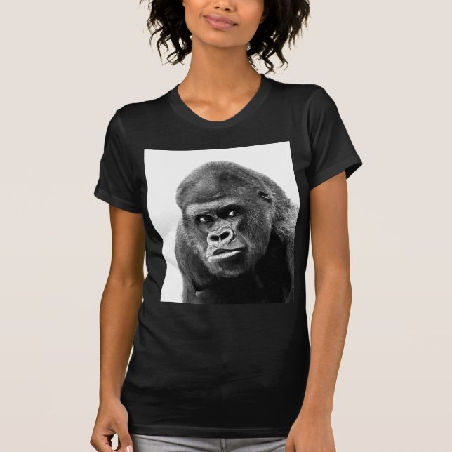 Black White Gorilla T-Shirt (Vorderseite)