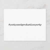 Black & White Hashtag Zurückgestellte Graduierungs