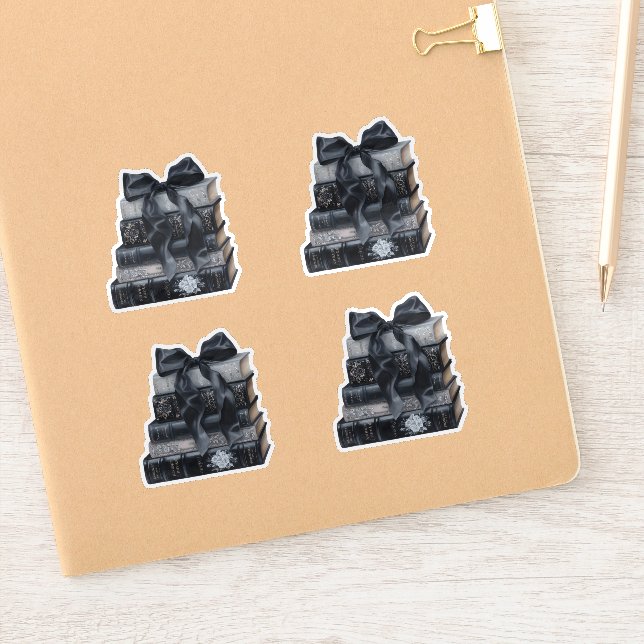 Black & White  Her Next Chapter Bridal Shower  Aufkleber (Notizbuch)