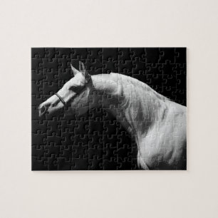 Black & White Horse - Creative Animal Art Puzzle