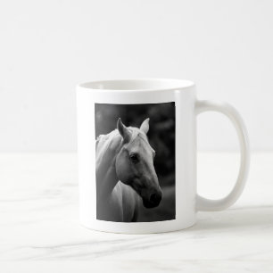 Black White Horse Tasse