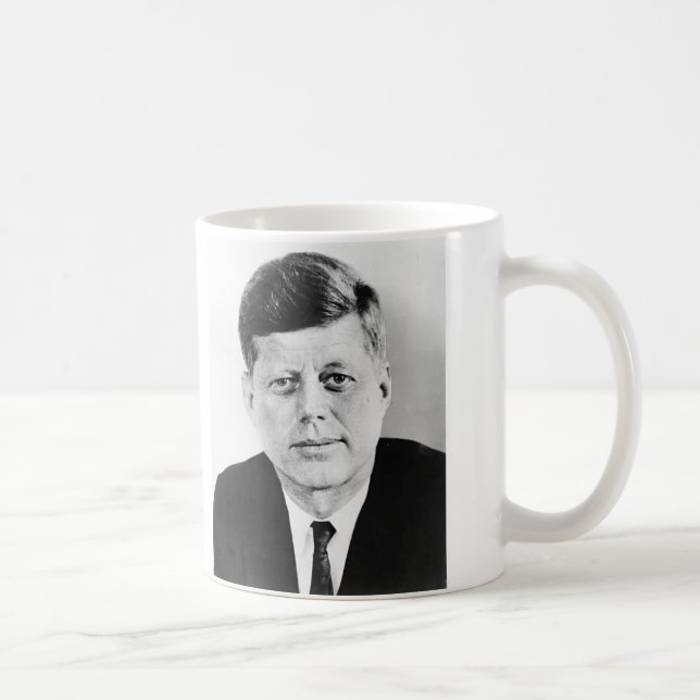 Black & White Jack JFK John F. Kennedy Kaffeetasse (Rechts)