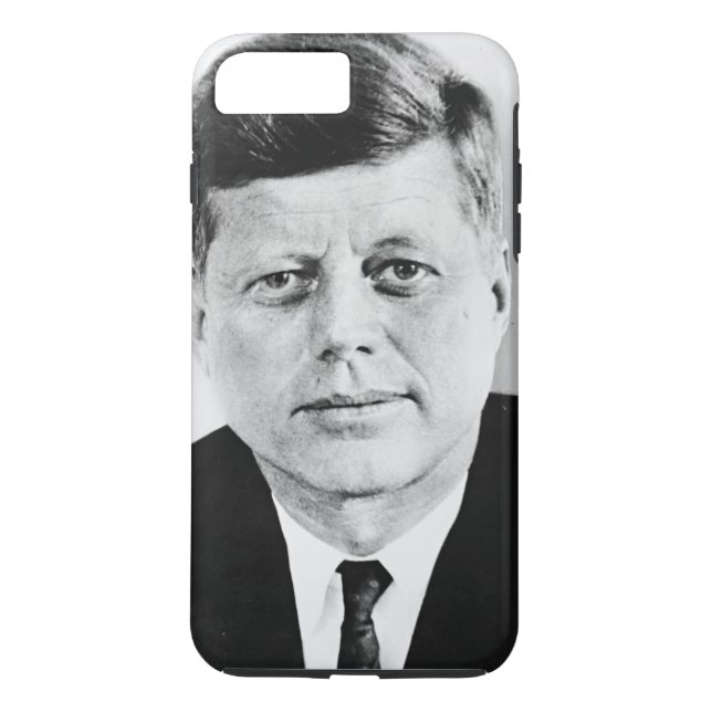 Black & White JFK John F. Kennedy Case-Mate iPhone Hülle (Rückseite)
