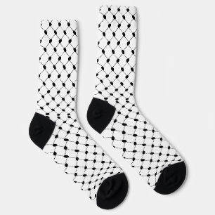 Black & White Keffiyeh Arab Socken