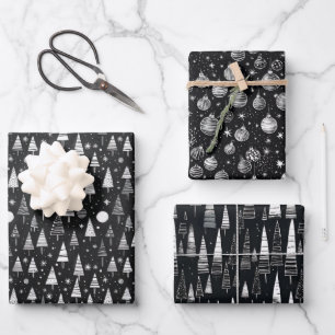 Black & White Line Kunst - Museo Cantonale d'Arte Geschenkpapier Set