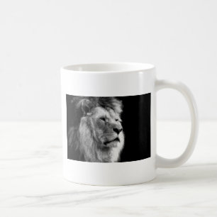 Black White Lion Kaffeetasse