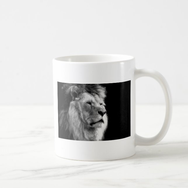 Black White Lion Kaffeetasse (Rechts)