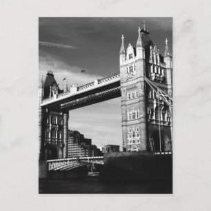 Black & White London Tower Bridge Postkarte