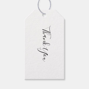 Black & White Minimalistisch Vielen Dank für Ihr G Geschenkanhänger