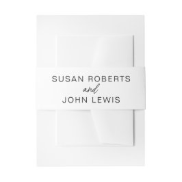 Black & White Modern Belly Band 