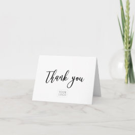 Black & White Modern Business Danke Note Card