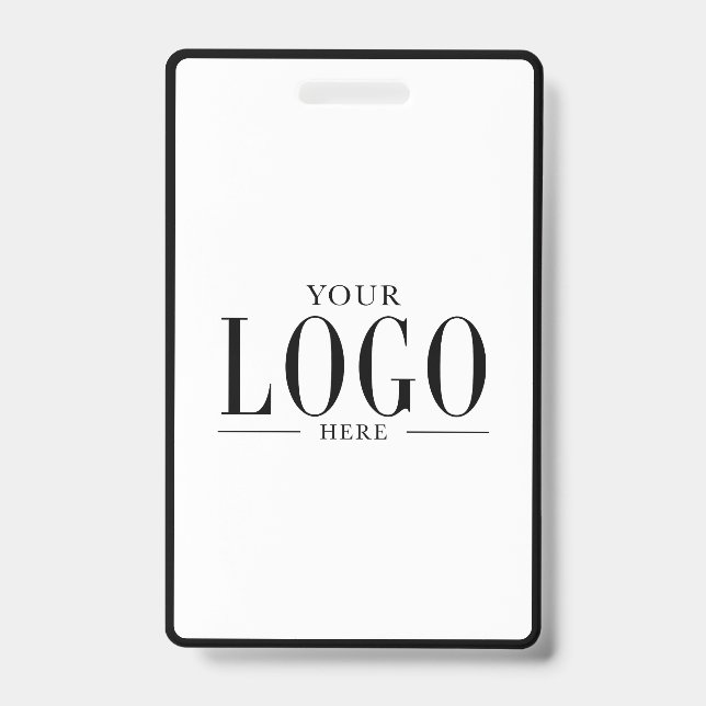 Black White Modern Business Logo Photo Salon Spa  Ausweis (Vorderseite)