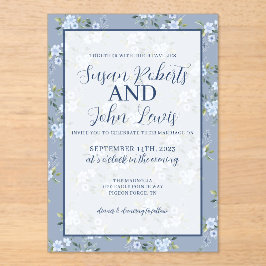 Black & White Modern Wedding Invitation Acryleinladungen