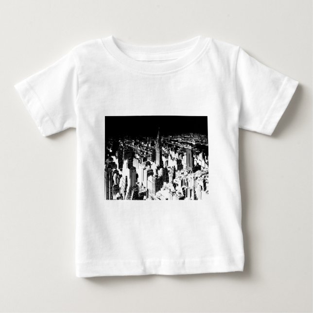 Black & White New York Baby T-shirt (Vorderseite)