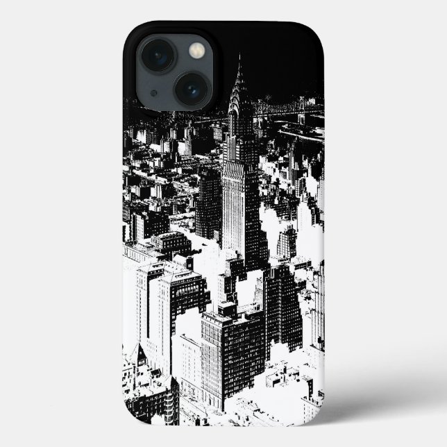 Black & White New York Case-Mate iPhone Hülle (Rückseite)