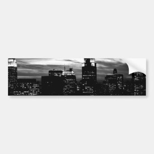 Black & White New York City Midtown Autoaufkleber