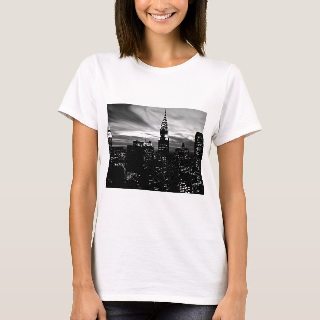Black & White New York City Midtown T-Shirt (Vorderseite)