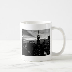Black & White New York City Midtown Tasse
