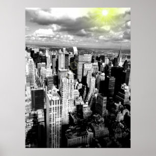 Black & White New York City Skyline Poster
