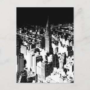 Black & White New York Postkarte