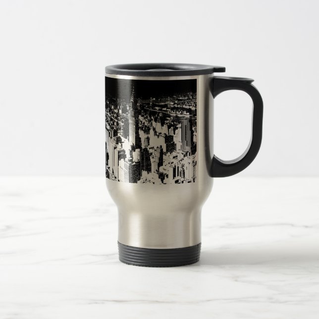 Black & White New York Reisebecher (Rechts)