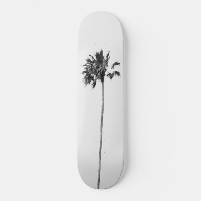 Black & White Palm Finesse #1 #tropic #wall #art Skateboard (Vorderseite)