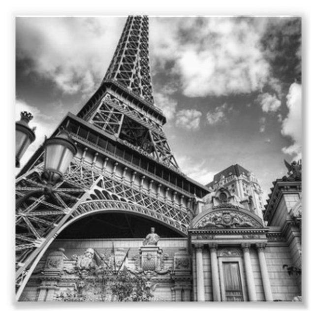 Black & White Paris Fotodruck (Vorne)
