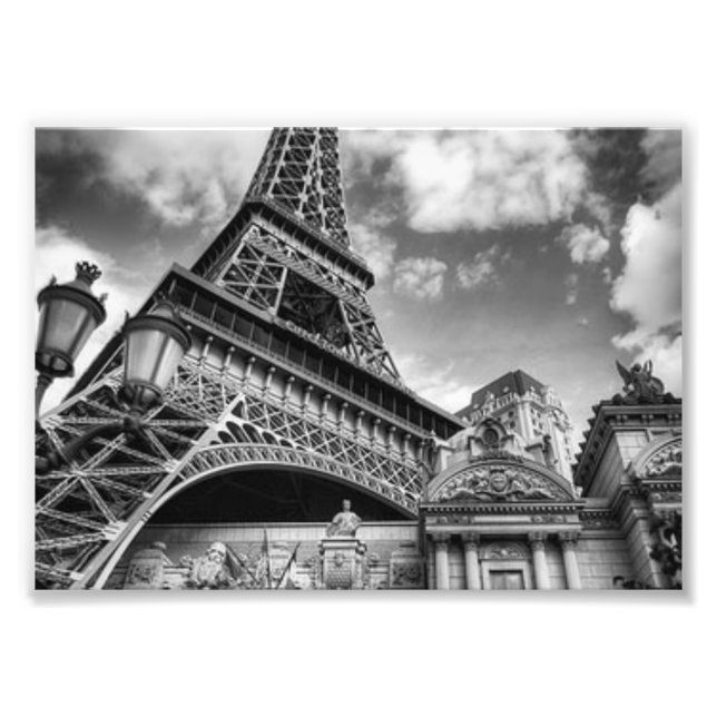 Black & White Paris Fotodruck (Vorne)